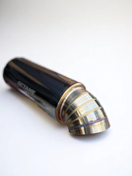 Lobster Dump Tip Canon Muffler | 3.5” & 4” Outlet Options | Octane Exhaust Systems