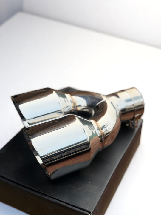 Twin Rolled Exhaust Tips – 304 Stainless Steel