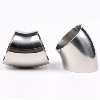 45° Mandrel Bend – 304 Polished Stainless Steel